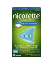 Nicorette Nicotine Gum Extreme Chill Mint 4mg